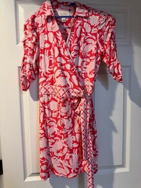 Lilly Pulitzer Ibby Skirted Romper | Cane Coral Crab Collab